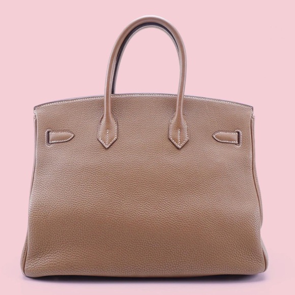 Hermes Birkin 35 Gold Togo Brown Leather Bag - Picture 3 of 11